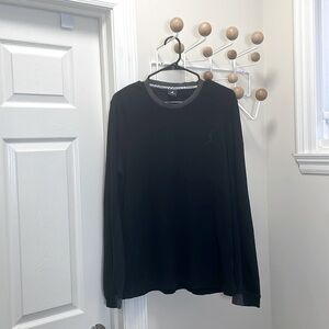 Jordan - Long Sleeve Waffle Sporty Shirt - Black - L